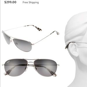 Sea house 60mm polarized aviator Maui Jim